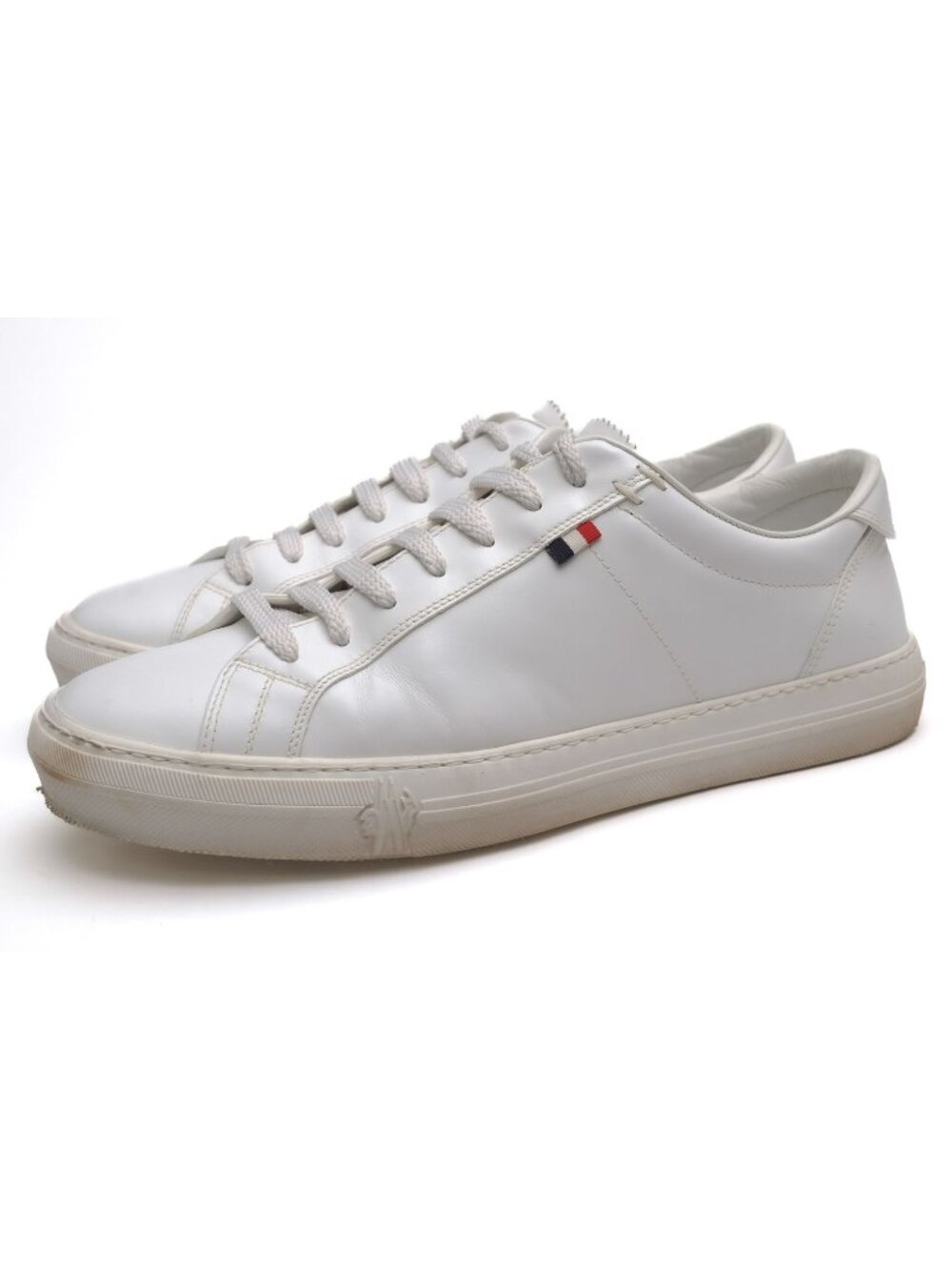 Moncler Sneakers Low-Cut Leather White New Monaco Sneaker